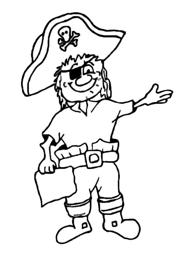 pirata Dibujo para colorear pirata