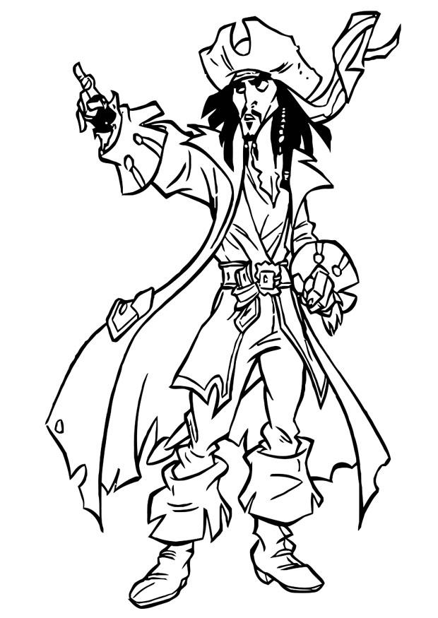 piratas del caribe Dibujo para colorear piratas del caribe