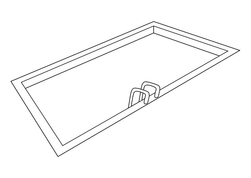 piscina Dibujo para colorear piscina