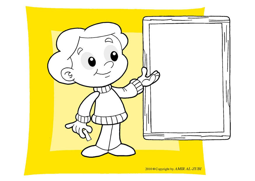 pizarra Dibujo para colorear pizarra