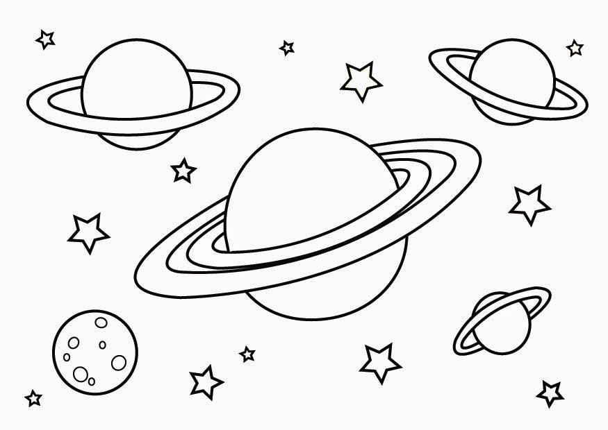 planetas Dibujo para colorear planetas