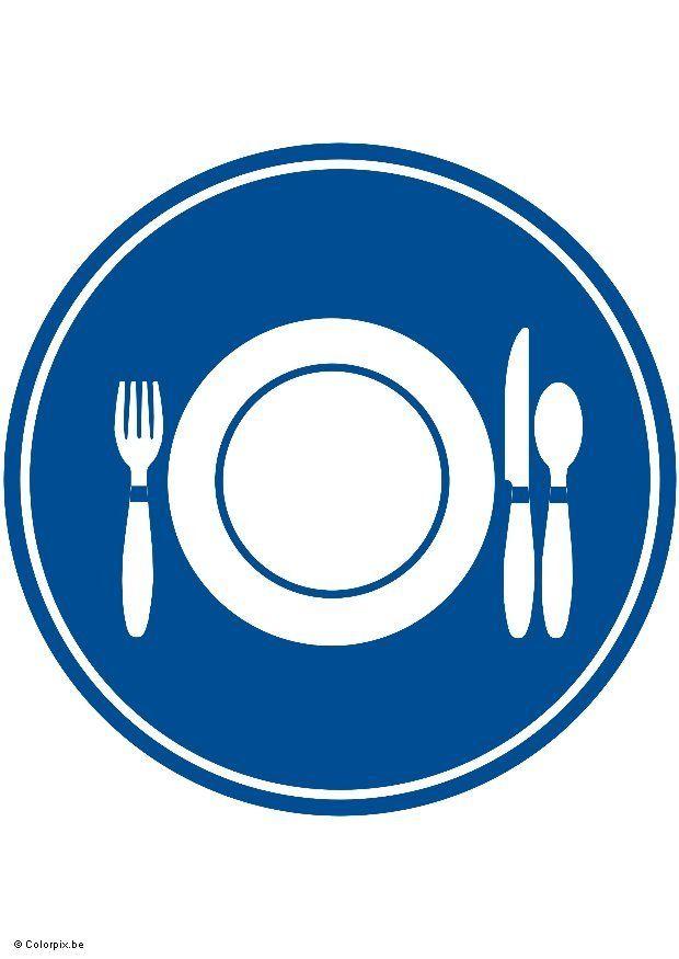 Imagen plato y cubiertos