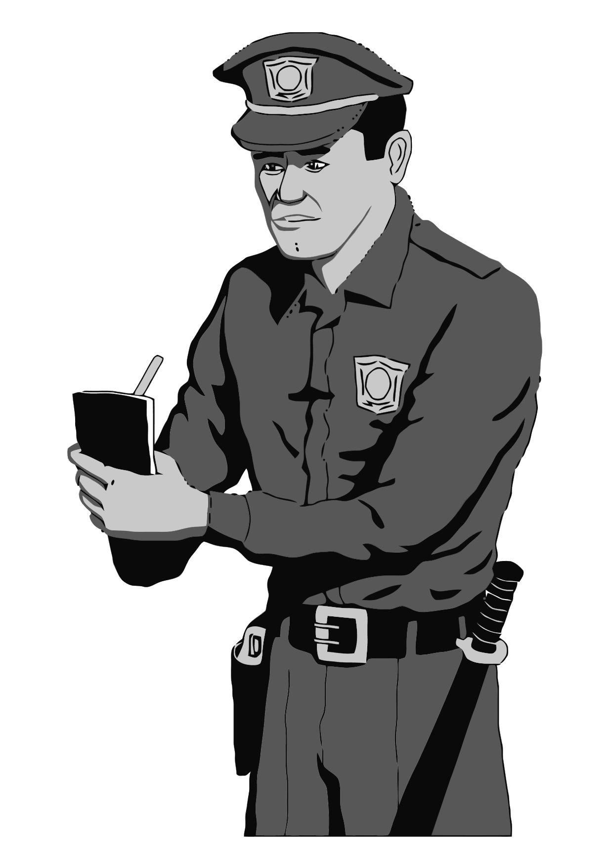 Dibujo para colorear policA­a