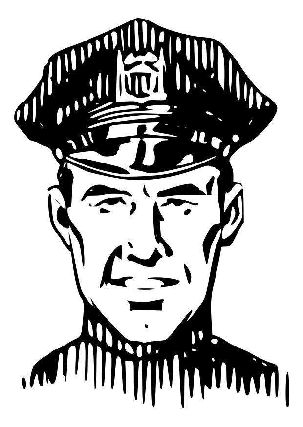 policAa Dibujo para colorear policAa