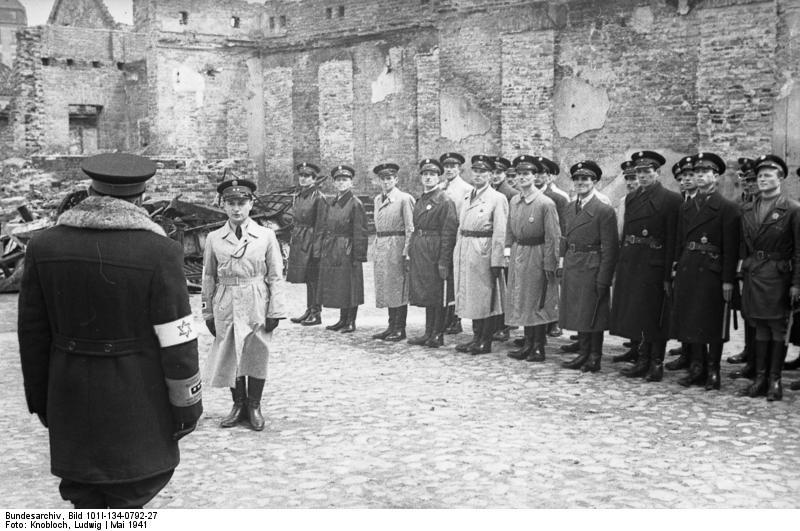 polonia - gueto warschau - policAa del gueto Foto polonia - gueto warschau - policAa del gueto