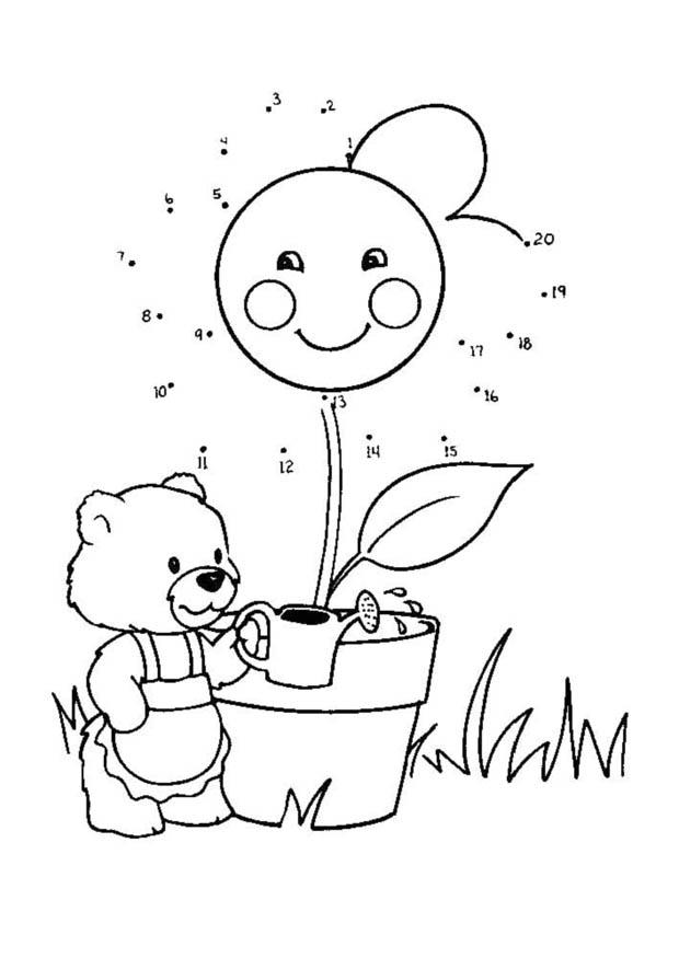poner agua Dibujo para colorear poner agua