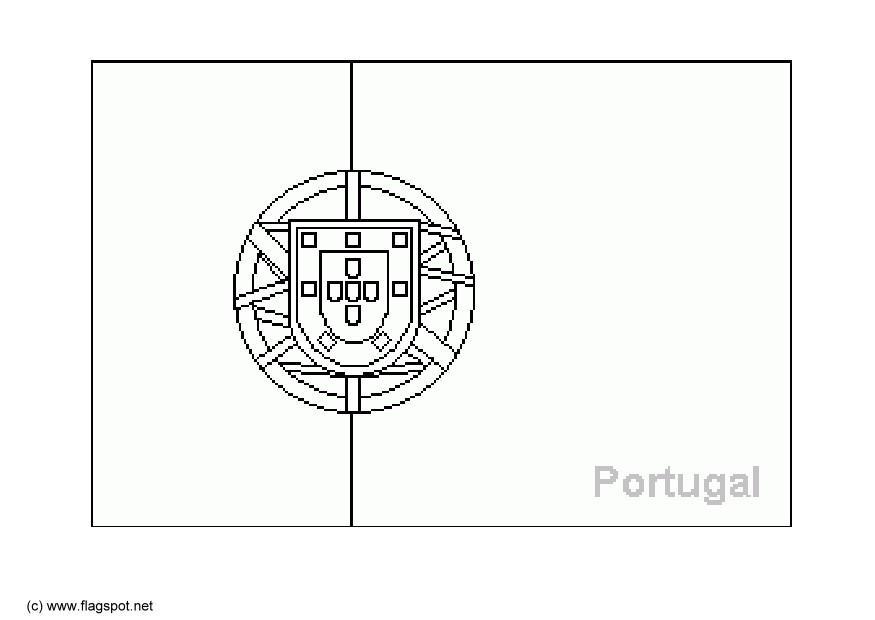 portugal Dibujo para colorear portugal