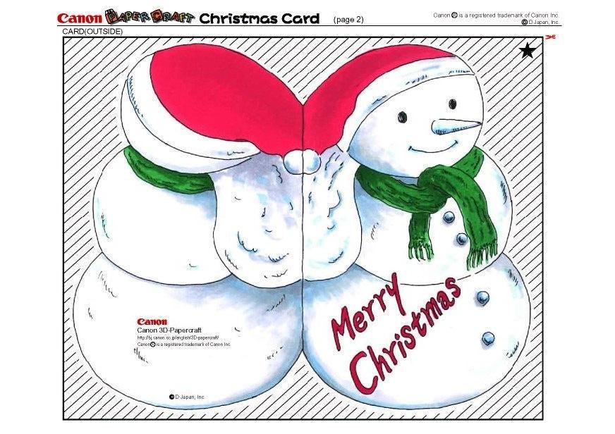 Manualidades postal de navidad
