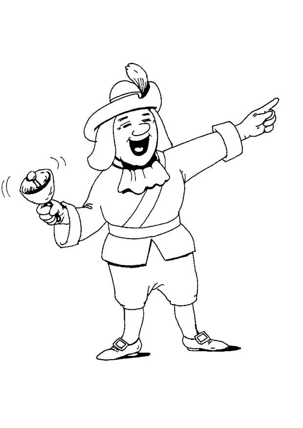 pregonero Dibujo para colorear pregonero