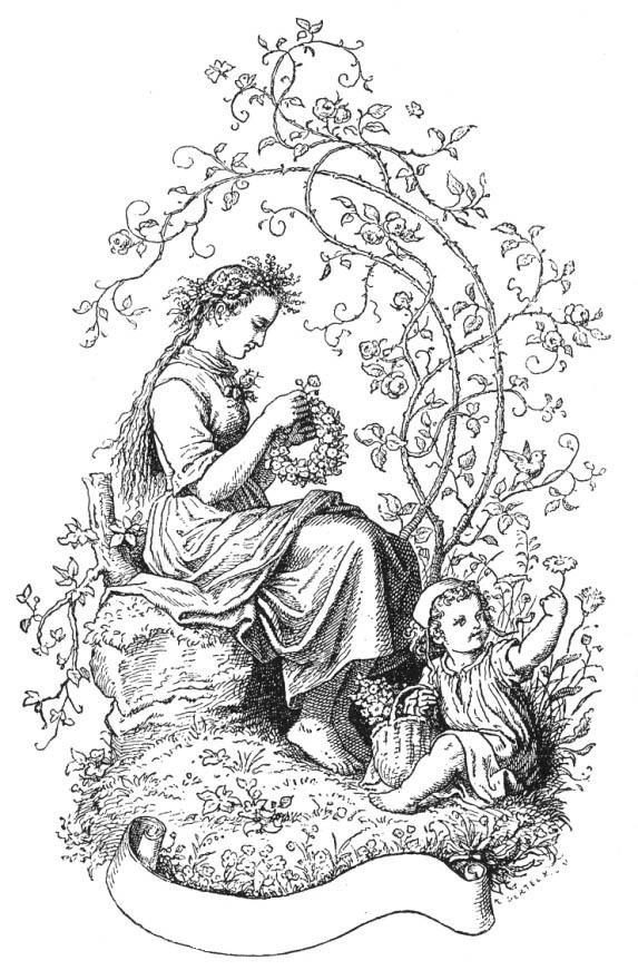 primavera Dibujo para colorear primavera