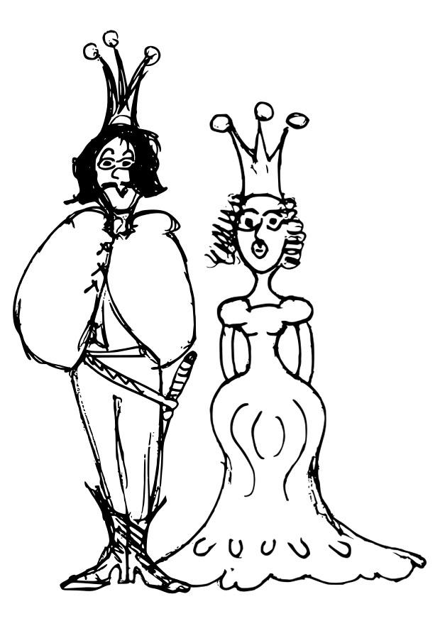 prAncipe y princesa Dibujo para colorear prAncipe y princesa