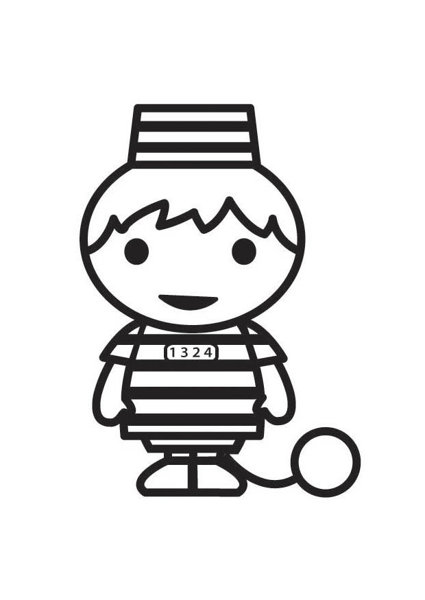 prisionero Dibujo para colorear prisionero