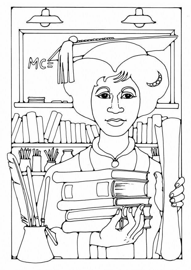 profesor Dibujo para colorear profesor
