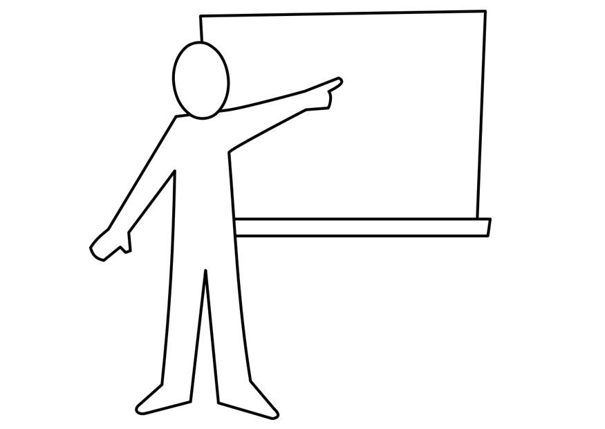 profesor Dibujo para colorear profesor