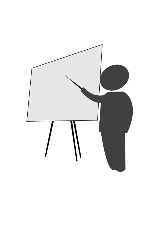 profesor Dibujo para colorear profesor
