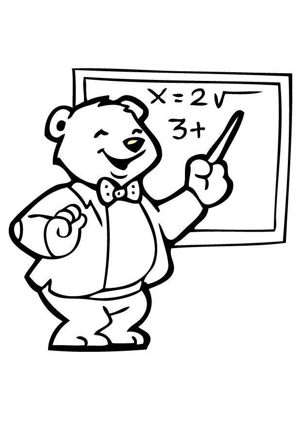 profesor Dibujo para colorear profesor