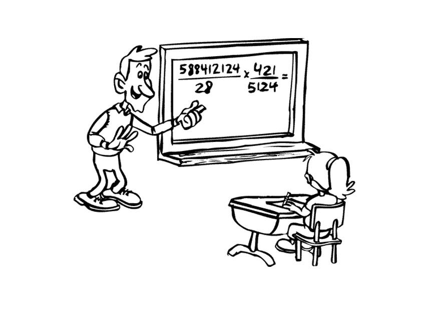 profesor Dibujo para colorear profesor