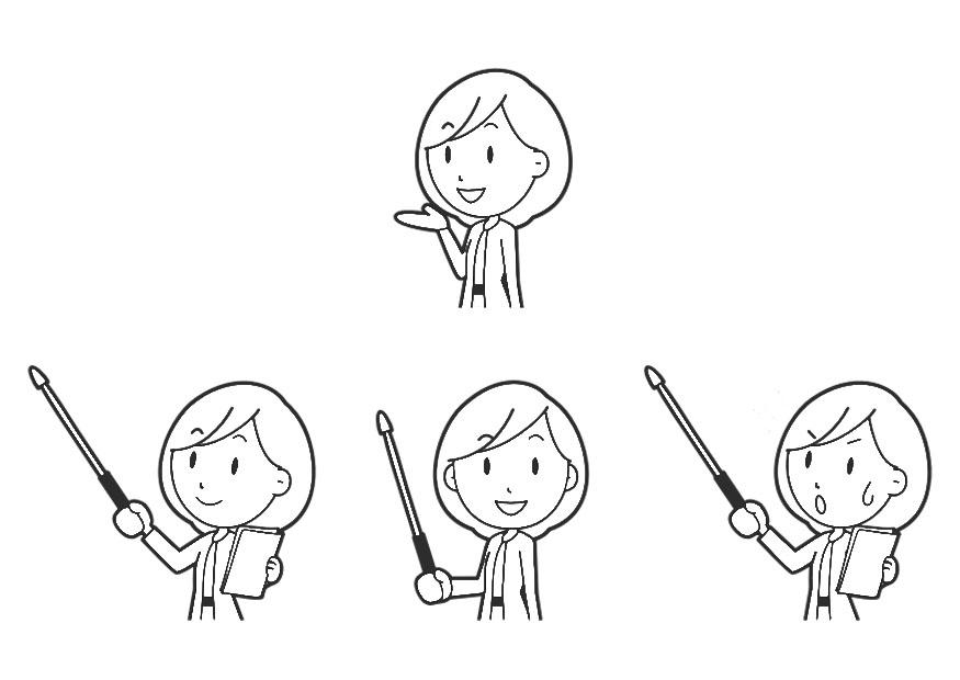 profesora Dibujo para colorear profesora