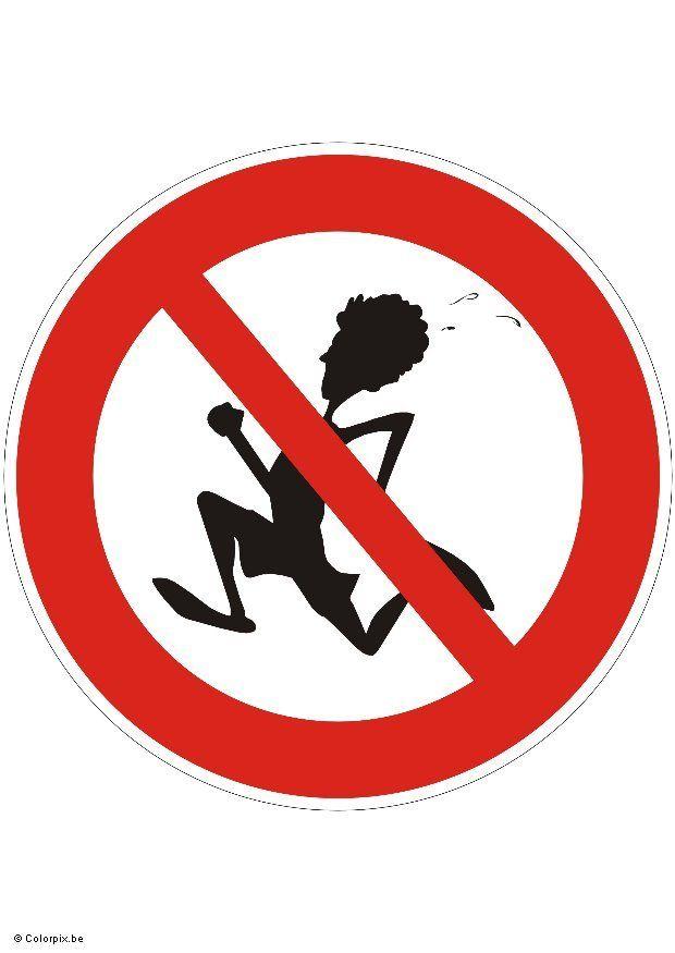 prohibido correr Imagen prohibido correr