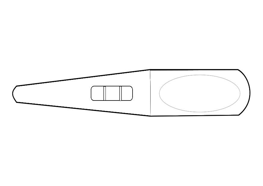 prueba de embarazo Dibujo para colorear prueba de embarazo