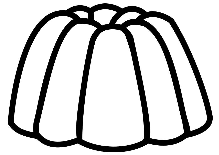pudAn de gelatina Dibujo para colorear pudAn de gelatina