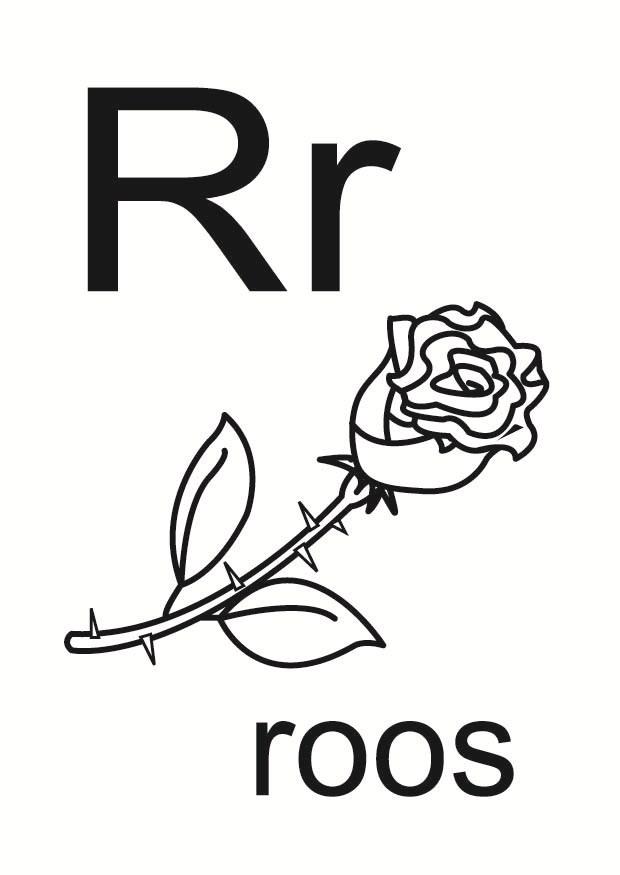 r Dibujo para colorear r