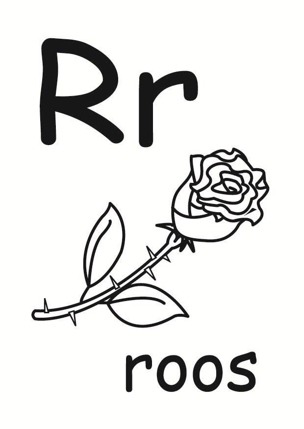 r Dibujo para colorear r