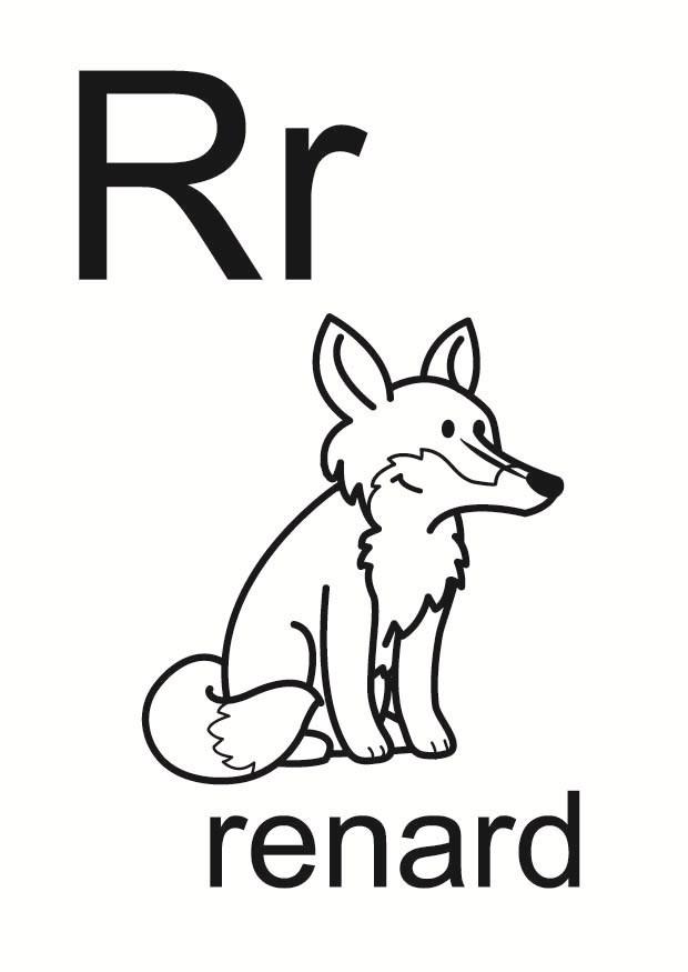 r Dibujo para colorear r