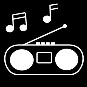 Dibujo para colorear radio