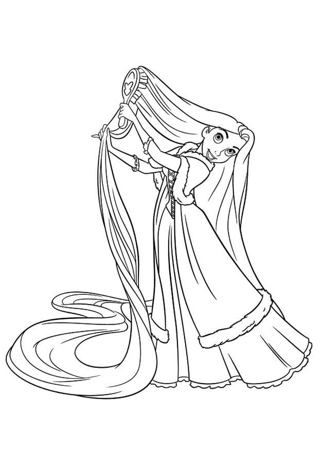 rapuncel Dibujo para colorear rapuncel