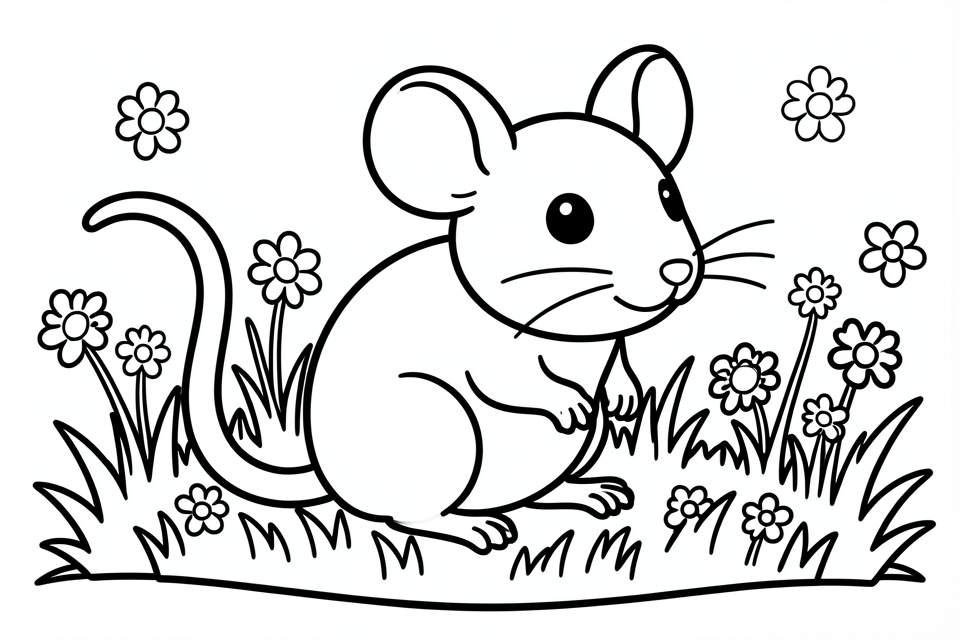 ratA³n Dibujo para colorear ratA³n