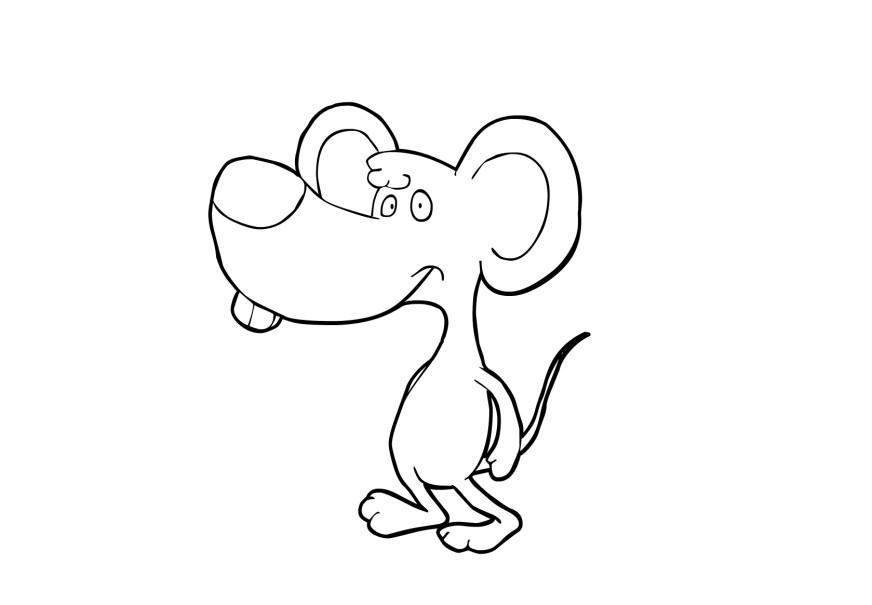 Dibujo para colorear ratA³n
