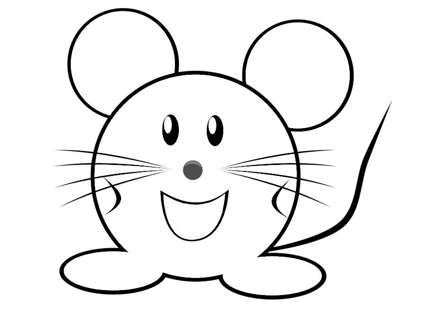 Dibujo para colorear ratA³n