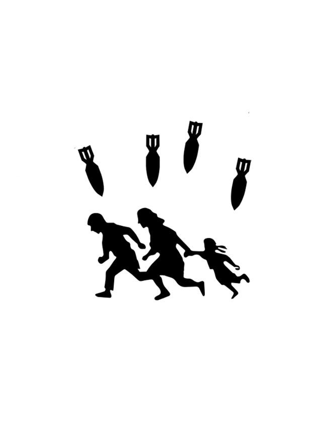 refugiados Dibujo para colorear refugiados