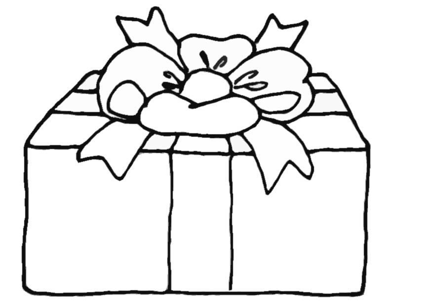 regalo Dibujo para colorear regalo
