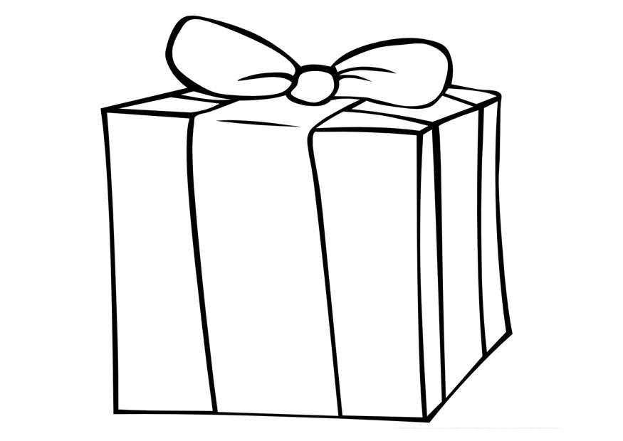 regalo Dibujo para colorear regalo