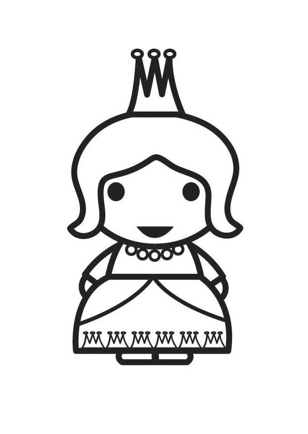 reina Dibujo para colorear reina