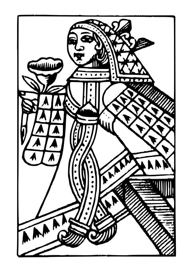 reina Dibujo para colorear reina
