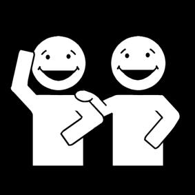 reirse juntos - amigos Dibujo para colorear reirse juntos - amigos