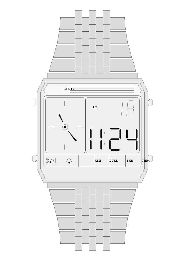 reloj Dibujo para colorear reloj
