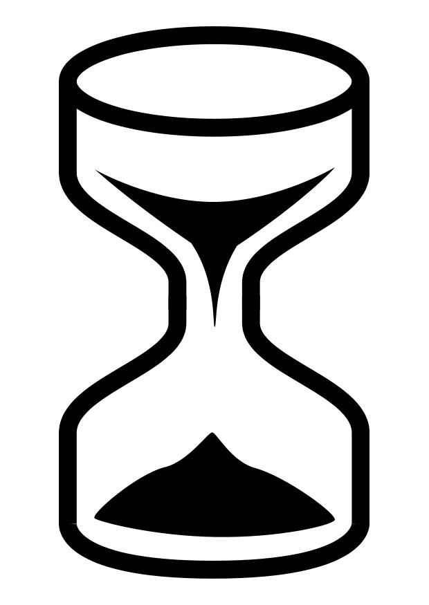 reloj de arena Dibujo para colorear reloj de arena