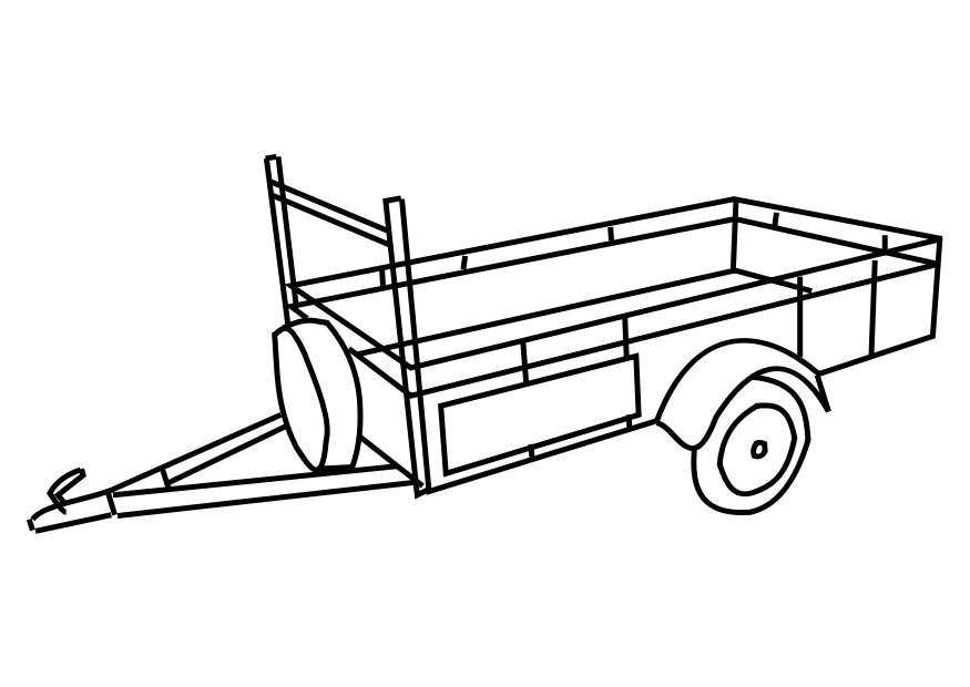 remolque Dibujo para colorear remolque