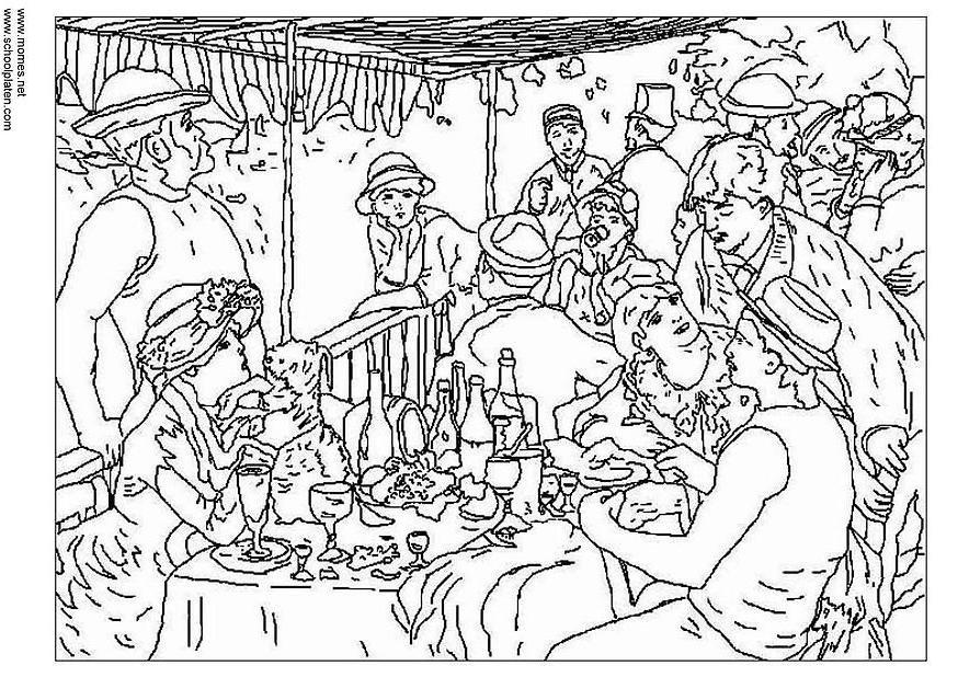 renoir Dibujo para colorear renoir