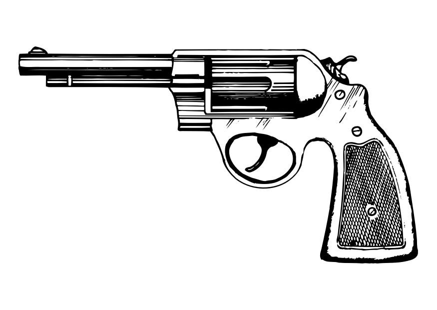 revolver Dibujo para colorear revolver
