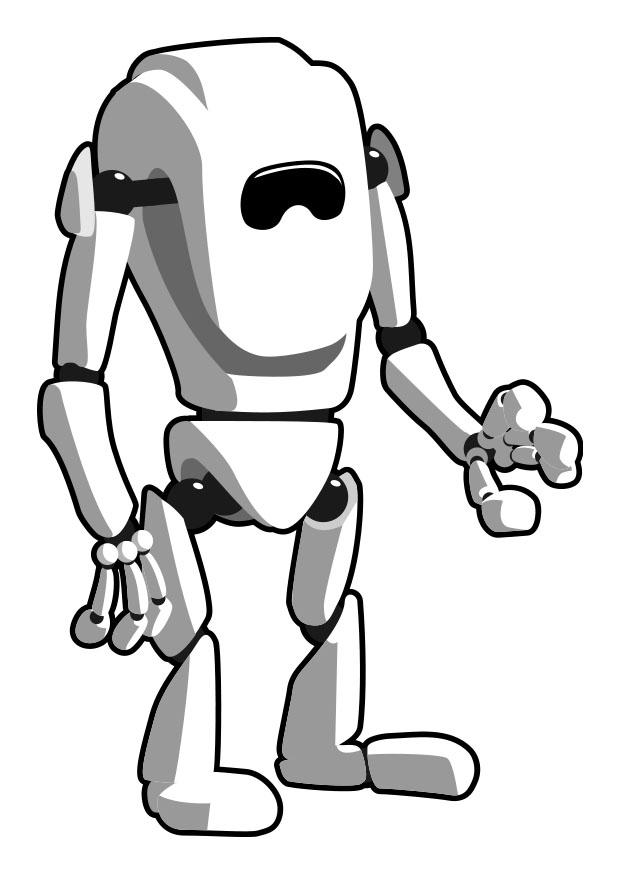 robot Dibujo para colorear robot