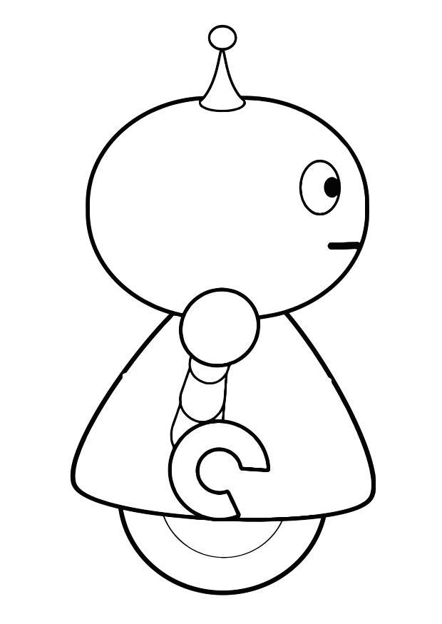 robot Dibujo para colorear robot