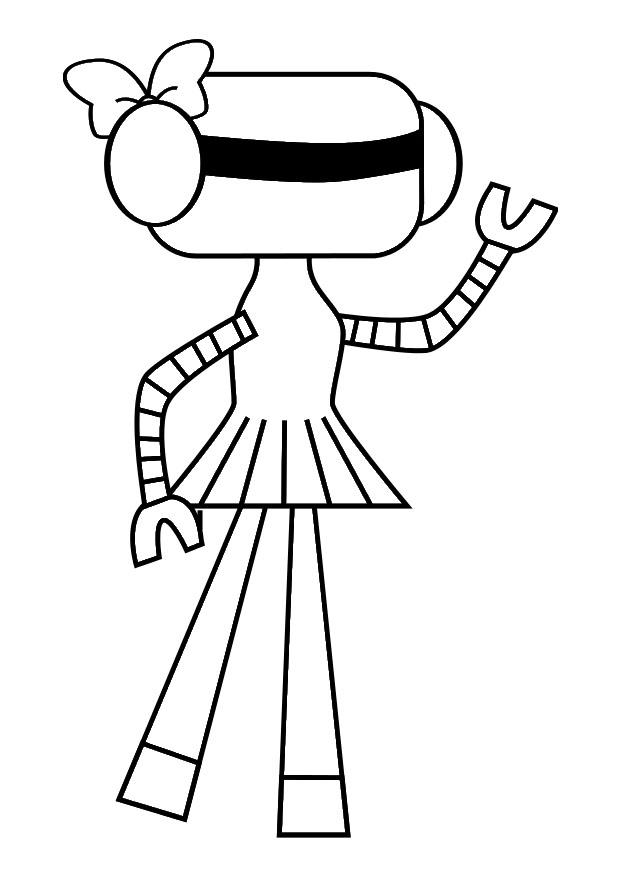 robot Dibujo para colorear robot