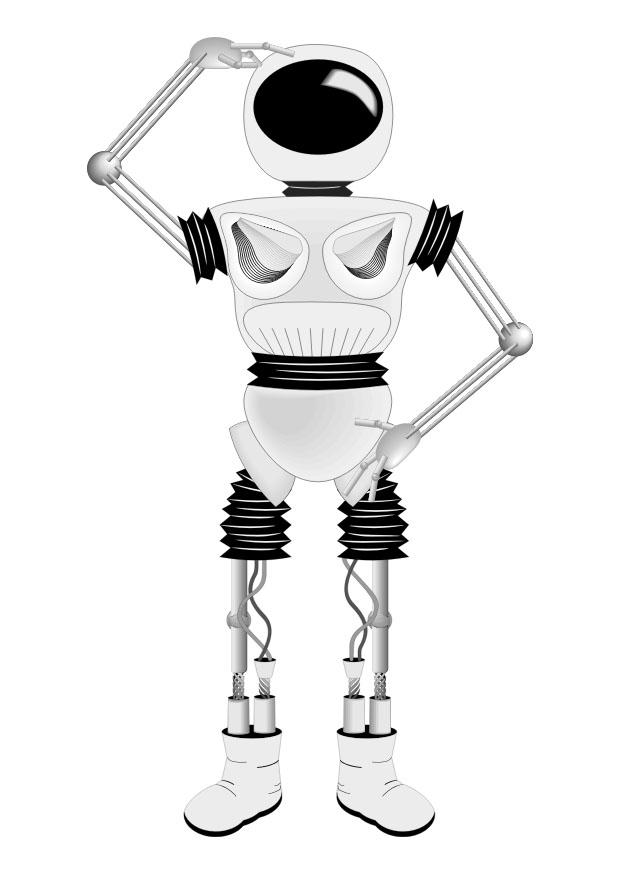 robot Dibujo para colorear robot