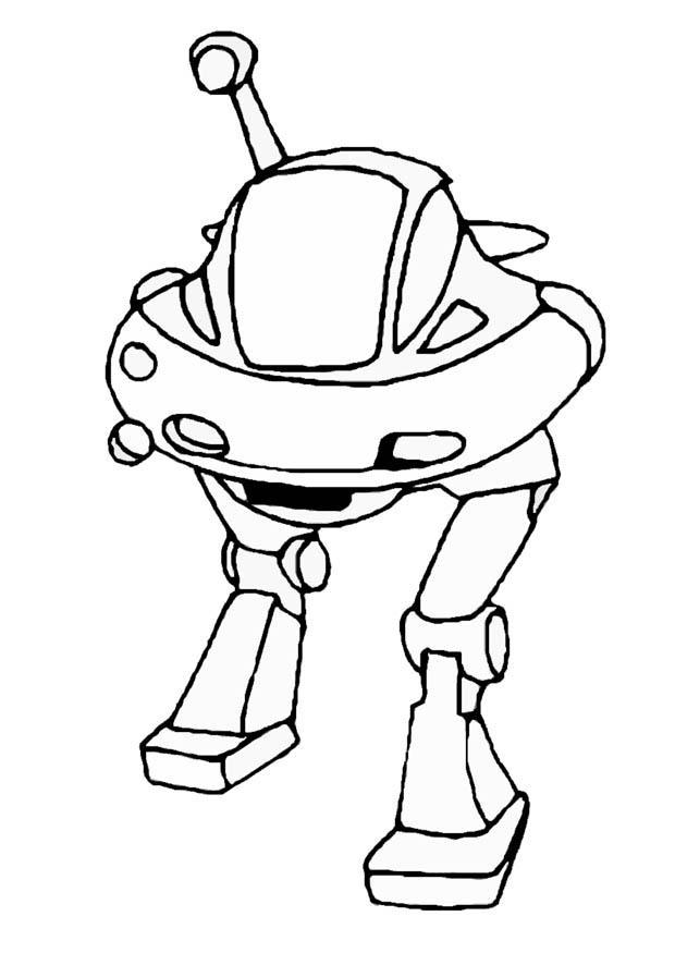 robot Dibujo para colorear robot