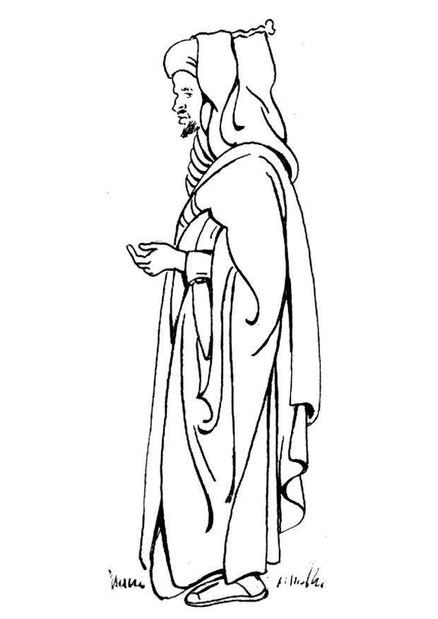ropa - albornoz Dibujo para colorear ropa - albornoz